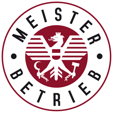 Österreichisches Gütesiegel „Meisterbetrieb“.
